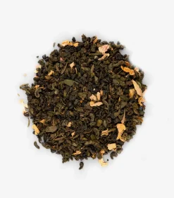 Grönt Gunpowder Persika